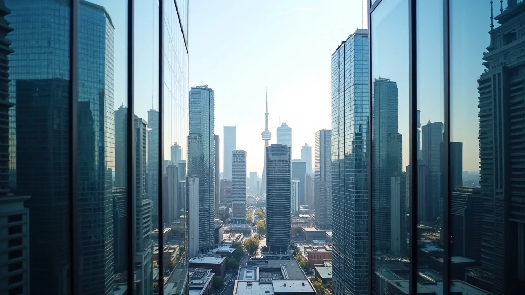 Toronto financial district skyline